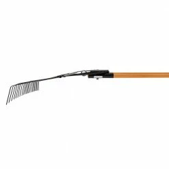 Husky 53 in. Long Wood Handle 22 in. Steel Leaf Rake -ToolHub Shop husky leaf rakes 77844 950 4f 1000