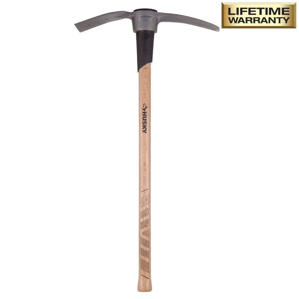 Husky 5 lb. Pick Mattock with 36 in. Hardwood Handle 3 Husky 5 lb. Pick Mattock with 36 in. Hardwood Handle