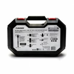 Husky 3/8 in. Drive 100-Position Universal SAE and Metric Mechanics Tool Set (60-Piece) -ToolHub Shop husky mechanics tool sets h10060mtsrm 44 1000