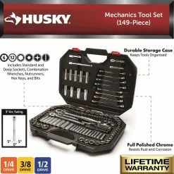 Husky Mechanics Tool Set (149-Piece) -ToolHub Shop husky mechanics tool sets h149mts 40 1000