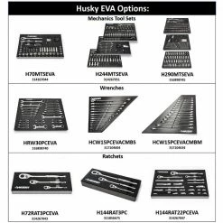 Husky Mechanics Tool Set in EVA Trays (290-Piece) 21 Husky Mechanics Tool Set in EVA Trays (290-Piece) -ToolHub Shop husky mechanics tool sets h290mtseva c3 1000