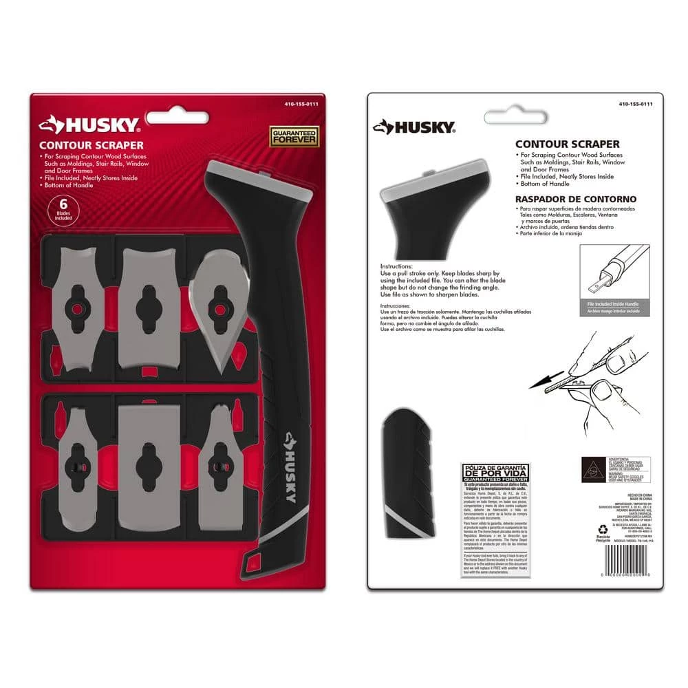 Husky Contour Scraper with 6 Blades 4 Husky Contour Scraper with 6 Blades - Image 2