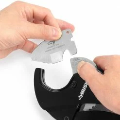 Husky 1-1/4 in. Ratcheting PVC Cutter Replacement Blade -ToolHub Shop husky pipe cutters 16pl0101 2 40 1000
