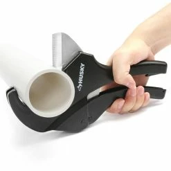 Husky 2 in. Ratcheting PVC Cutter (2-Pack) -ToolHub Shop husky pipe cutters 90122 1f 1000