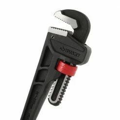 Husky 10 in. Heavy Duty Cast Iron Pipe Wrench with 1 in. Jaw Capacity -ToolHub Shop husky pipe wrenches wg 40 10 40 1000