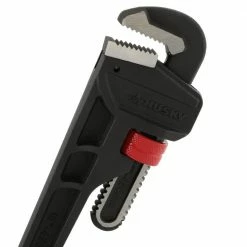 Husky 18 in. Heavy-Duty Cast Iron Pipe Wrench with 2 in. Jaw Capacity -ToolHub Shop husky pipe wrenches wg 40 18 40 1000