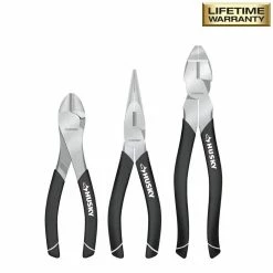 Husky High-Leverage Pliers Set (3-Piece)