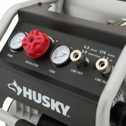 Husky 4.5 Gal. Portable Electric-Powered Silent Air Compressor -ToolHub Shop husky portable air compressors 3320445 1d 1000