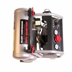 Husky 4.5 Gal. Portable Electric-Powered Silent Air Compressor -ToolHub Shop husky portable air compressors 3320445 77 1000