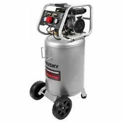 Husky 20 Gal. Vertical Electric-Powered Silent Air Compressor -ToolHub Shop husky portable air compressors 3332013 40 1000