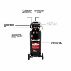 Husky 20 Gal. 200 PSI Oil Free Portable Vertical Electric Air Compressor 25 Husky 20 Gal. 200 PSI Oil Free Portable Vertical Electric Air Compressor -ToolHub Shop husky portable air compressors c202h 4f 1000
