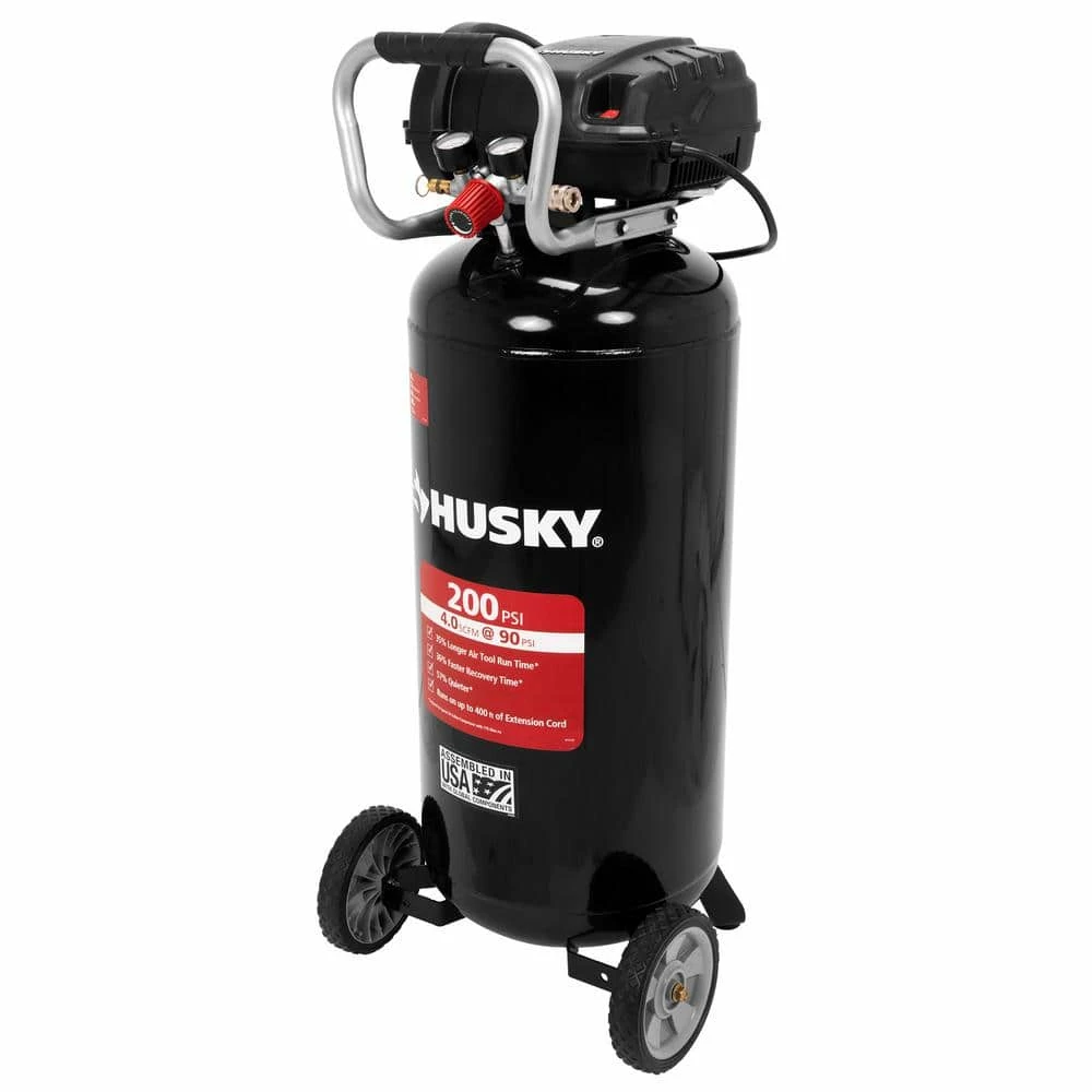 Husky 20 Gal. 200 PSI Oil Free Portable Vertical Electric Air Compressor 10 Husky 20 Gal. 200 PSI Oil Free Portable Vertical Electric Air Compressor - Image 8