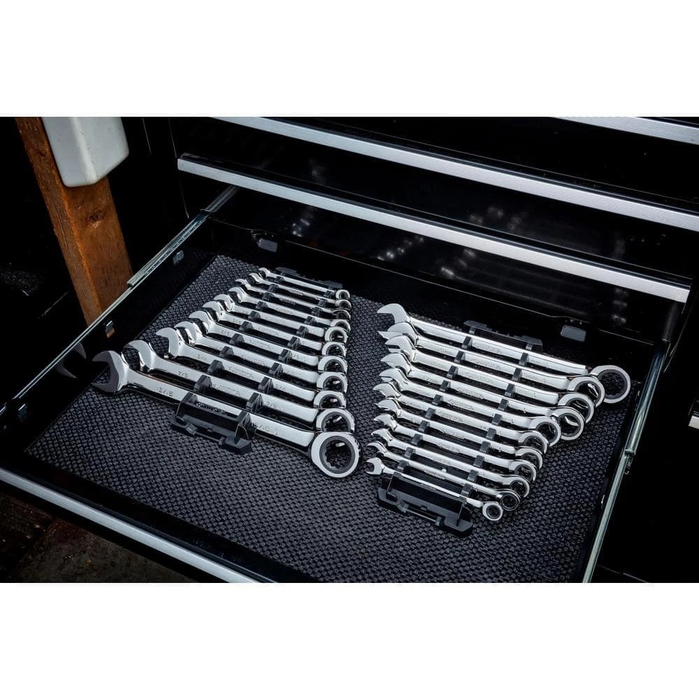 Husky Ratcheting Metric Combination Wrench Set (11-Piece) 7 Husky Ratcheting Metric Combination Wrench Set (11-Piece) - Image 5