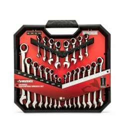 Husky SAE and Metric Ratcheting Wrench Set (24-Piece) -ToolHub Shop husky ratcheting wrenches hrw24pc 4f 1000
