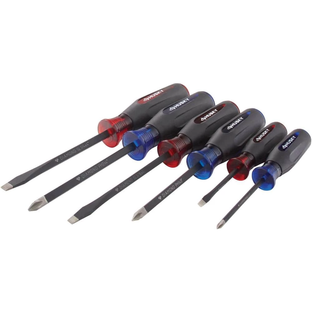 Husky Diamond Tip Magnetic Screwdriver Set (6-Piece) 11 Husky Diamond Tip Magnetic Screwdriver Set (6-Piece) - Image 9