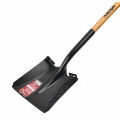 Husky 47 in. L Wood Handle Steel Transfer Shovel with Grip -ToolHub Shop husky shovels 618024 c3 1000