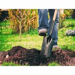 Husky 28 in. Wood Handle D-Grip Carbon Steel Drain Spade 12 Husky 28 in. Wood Handle D-Grip Carbon Steel Drain Spade -ToolHub Shop husky shovels 77444 944 44 1000