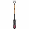Husky 28 in. Wood Handle D-Grip Carbon Steel Drain Spade -ToolHub Shop husky shovels 77444 944 64 1000
