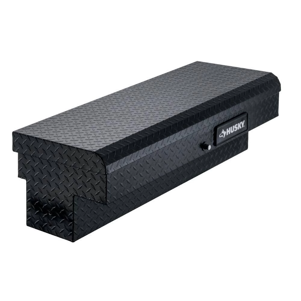 Husky 46.8 in. Matte Black Aluminum Lo-Side Side Mount Truck Tool Box 3 Husky 46.8 in. Matte Black Aluminum Lo-Side Side Mount Truck Tool Box