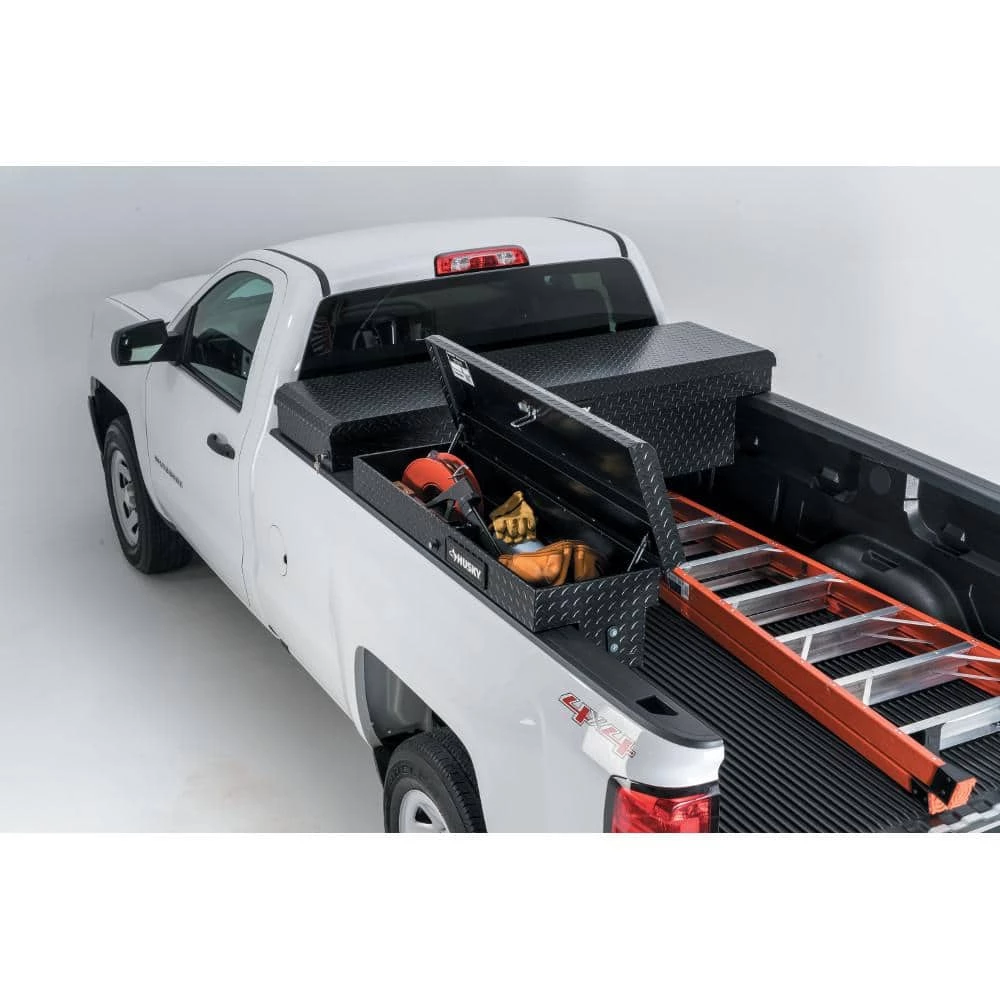 Husky 46.8 in. Matte Black Aluminum Lo-Side Side Mount Truck Tool Box 10 Husky 46.8 in. Matte Black Aluminum Lo-Side Side Mount Truck Tool Box - Image 8