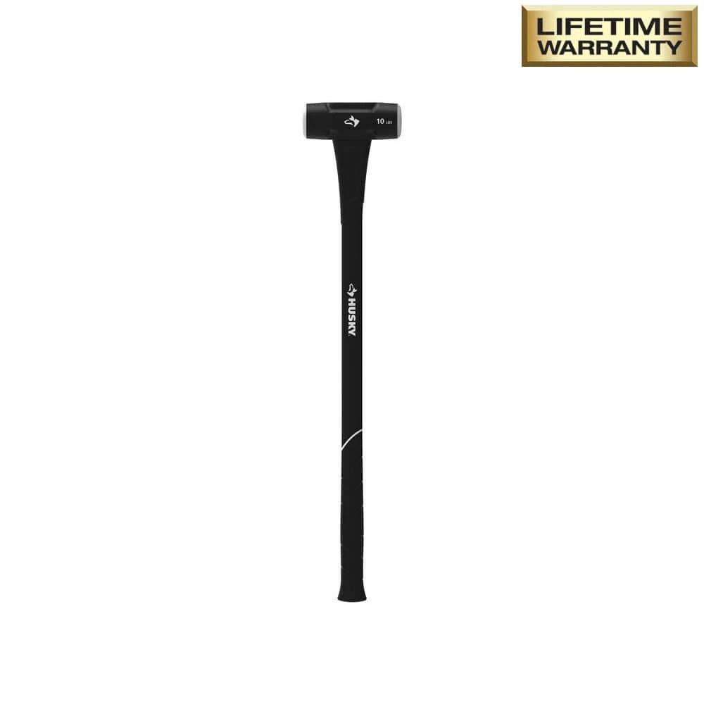 Husky 10 lbs. Sledge Hammer with 34 in. Fiberglass Handle 4 Husky 10 lbs. Sledge Hammer with 34 in. Fiberglass Handle - Image 2