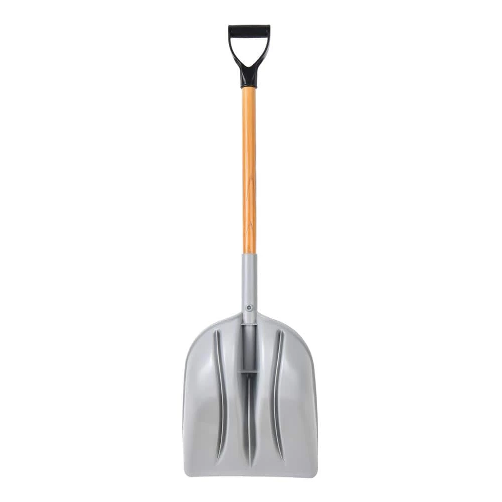 Husky 31 in. D-Grip Short Wood Handle Poly Scoop Shovel 4 Husky 31 in. D-Grip Short Wood Handle Poly Scoop Shovel - Image 2
