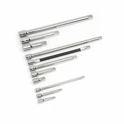 Husky 1/4 in., 3/8 in., 1/2 in. Drive Accessory Set (19-Piece) -ToolHub Shop husky socket extension sets haccy19pcrm fa 1000