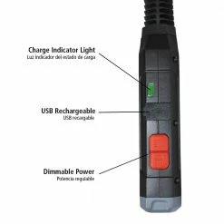 Husky 400 Lumens Rechargeable Flex Work Light -ToolHub Shop husky standing work lights fl400hd 44 1000