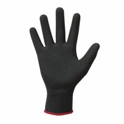 Husky Large Textured Nitrile Grip Gloves (6-Pack) -ToolHub Shop husky work gloves 67407 36 4f 1000