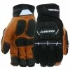 Husky Large Grain Goatskin Leather Performance Impact Work Glove with Spandex Back -ToolHub Shop husky work gloves hk84015 lcc6 64 1000