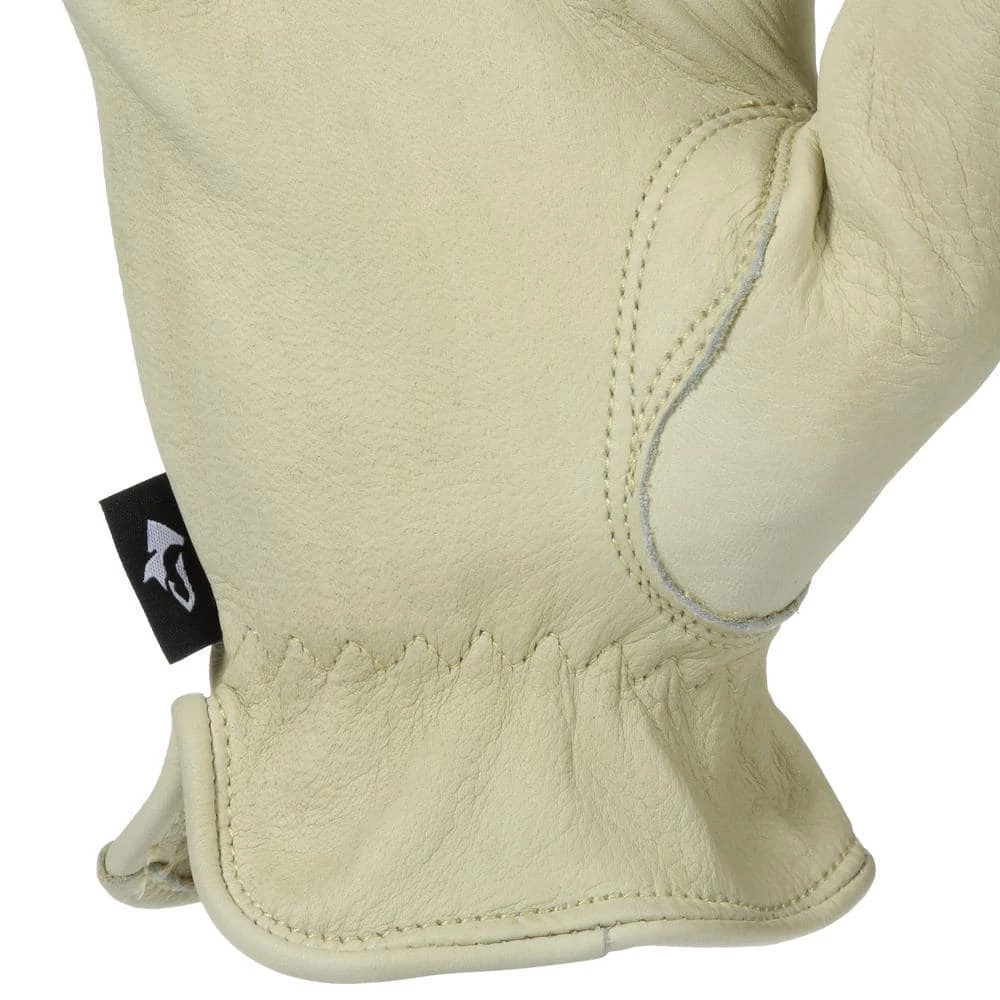 Husky Medium Grain Cowhide Water Resistant Leather Work Glove 6 Husky Medium Grain Cowhide Water Resistant Leather Work Glove - Image 4