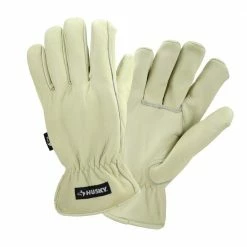 Husky Medium Grain Cowhide Water Resistant Leather Work Glove