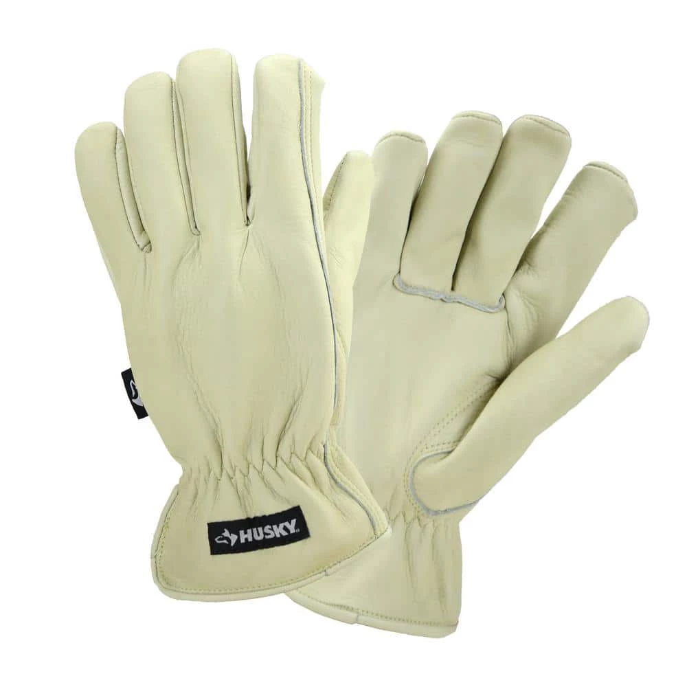 Husky Medium Grain Cowhide Water Resistant Leather Work Glove 3 Husky Medium Grain Cowhide Water Resistant Leather Work Glove