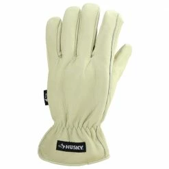 Husky Medium Grain Cowhide Water Resistant Leather Work Glove 11 Husky Medium Grain Cowhide Water Resistant Leather Work Glove -ToolHub Shop husky work gloves hk86009 mcc6 c3 1000