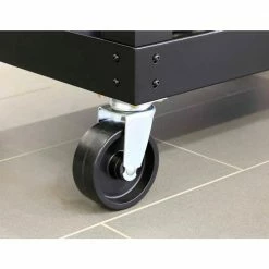 Husky 3 ft. Portable Solid Wood Top Workbench with Casters in Black -ToolHub Shop husky workbenches g3600s us 1d 1000