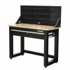 Husky 4 ft. Solid Wood Top Workbench in Black with Pegboard and 1 Drawer 2 Husky 4 ft. Solid Wood Top Workbench in Black with Pegboard and 1 Drawer -ToolHub Shop husky workbenches g4801s us 64 1000