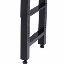 Husky 6 ft. Adjustable Height Solid Wood Top Workbench in Black for Ready to Assemble Steel Garage Storage System -ToolHub Shop husky workbenches g7200s us c3 1000