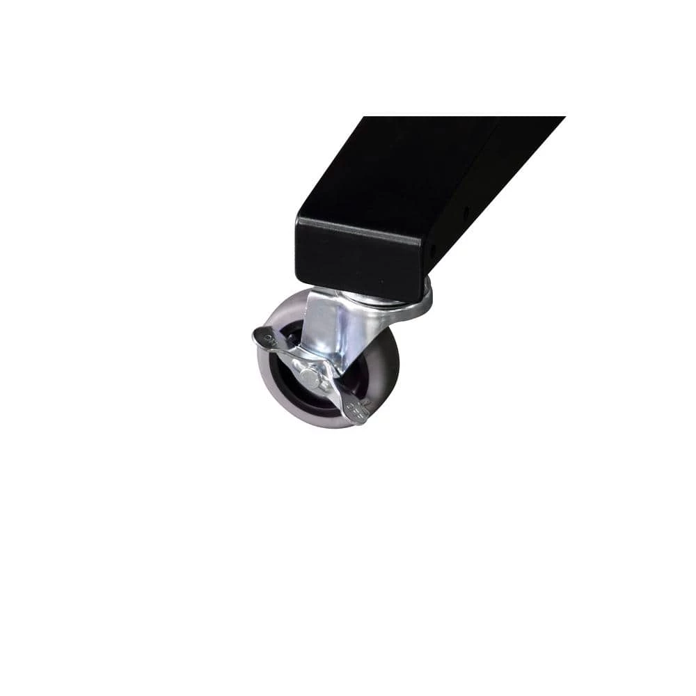 Husky 46 in. W x 24 in. D Steel Adjustable Height Solid Wood Top Workbench Table in Black 14 Husky 46 in. W x 24 in. D Steel Adjustable Height Solid Wood Top Workbench Table in Black - Image 12