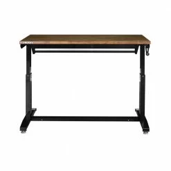 Husky 52 in.W x 24 in. D Steel 1-Drawer Adjustable Height Workbench with Dark Stained Wood Top in Gloss Black 18 Husky 52 in.W x 24 in. D Steel 1-Drawer Adjustable Height Workbench with Dark Stained Wood Top in Gloss Black -ToolHub Shop husky workbenches holt5201b11 a0 1000