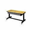 Husky 52 in. Adjustable Height Work Table with 2-Drawers in Black -ToolHub Shop husky workbenches holt5202b12 64 1000