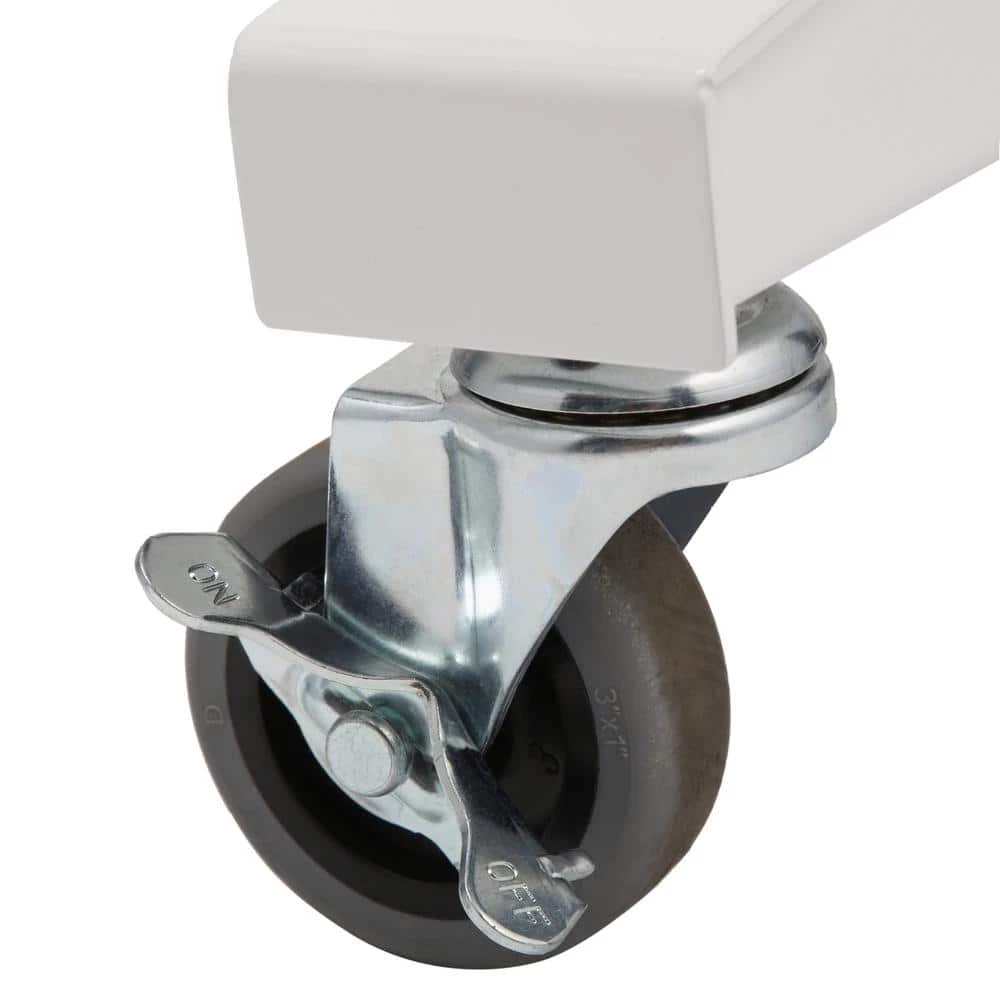 Husky 52 in. Adjustable Height Workbench Table with 2-Drawers in White 7 Husky 52 in. Adjustable Height Workbench Table with 2-Drawers in White - Image 5