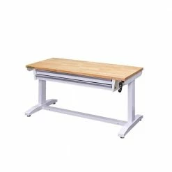 Husky 52 in. Adjustable Height Workbench Table with 2-Drawers in White 23 Husky 52 in. Adjustable Height Workbench Table with 2-Drawers in White -ToolHub Shop husky workbenches holt5202bj1 4f 1000