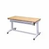 Husky 52 in. Adjustable Height Workbench Table with 2-Drawers in White -ToolHub Shop husky workbenches holt5202bj1 64 1000