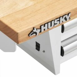 Husky 52 in. Adjustable Height Workbench Table with 2-Drawers in White 18 Husky 52 in. Adjustable Height Workbench Table with 2-Drawers in White -ToolHub Shop husky workbenches holt5202bj1 a0 1000
