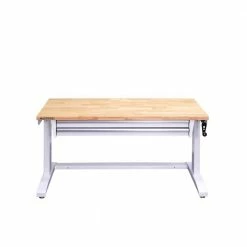 Husky 52 in. Adjustable Height Workbench Table with 2-Drawers in White 26 Husky 52 in. Adjustable Height Workbench Table with 2-Drawers in White -ToolHub Shop husky workbenches holt5202bj1 fa 1000