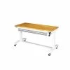 Husky 52 in. W x 24 in. D Steel 2-Drawer Adjustable Height Solid Wood Top Workbench Table in White -ToolHub Shop husky workbenches holt5202bj2 64 1000