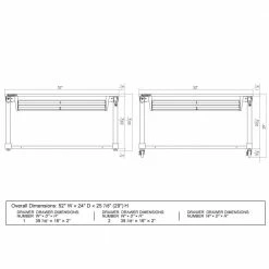 Husky 52 in. W x 24 in. D Steel 2-Drawer Adjustable Height Solid Wood Top Workbench Table in White 20 Husky 52 in. W x 24 in. D Steel 2-Drawer Adjustable Height Solid Wood Top Workbench Table in White -ToolHub Shop husky workbenches holt5202bj2 a0 1000