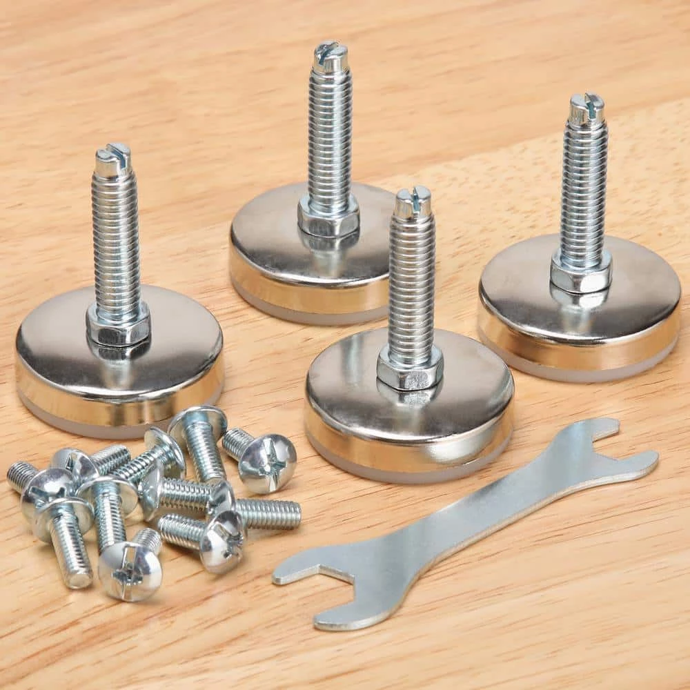 Husky 52 in. W x 24 in. D Steel 2-Drawer Adjustable Height Solid Wood Top Workbench Table in White 16 Husky 52 in. W x 24 in. D Steel 2-Drawer Adjustable Height Solid Wood Top Workbench Table in White - Image 14