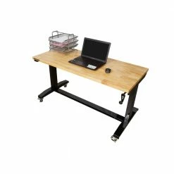 Husky 52 in. W x 24 in. D Adjustable Height Solid Wood Top Workbench Table in Black 17 Husky 52 in. W x 24 in. D Adjustable Height Solid Wood Top Workbench Table in Black -ToolHub Shop husky workbenches holt52xdb12 40 1000