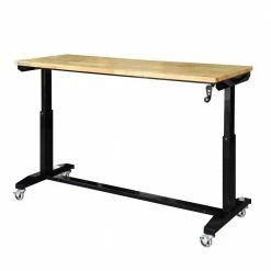 Husky Two Pack 52 in. and 62 in. Adjustable Height Work Tables with Solid Wood Tops in Black 16 Husky Two Pack 52 in. and 62 in. Adjustable Height Work Tables with Solid Wood Tops in Black -ToolHub Shop husky workbenches holt52xdb12 holt62xdb12 c3 1000